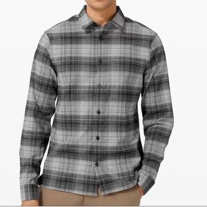 Lululemon Masons Peak Flannel Button Down Shirt Size S Mens.      2